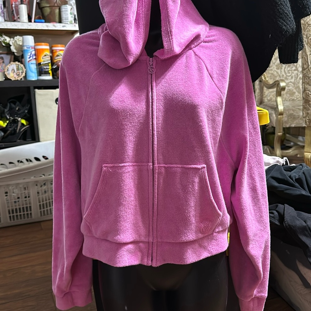 Beautiful baby pink sweater with hoodie